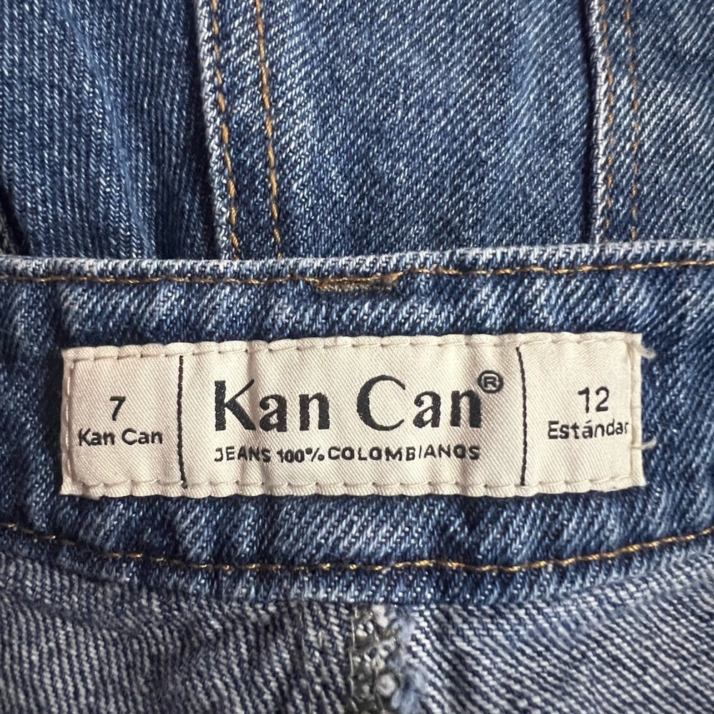 KanCan Two Tone Denim Jeans Pristine Condition Multi Pocket Design Size 8 - Picture 5 of 6